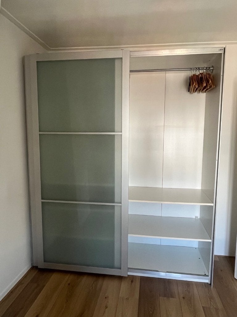 IKEA Pax with 2 glass sliding doors, Ophalen, 200 cm of meer, 50 tot 100 cm, Zo goed als nieuw