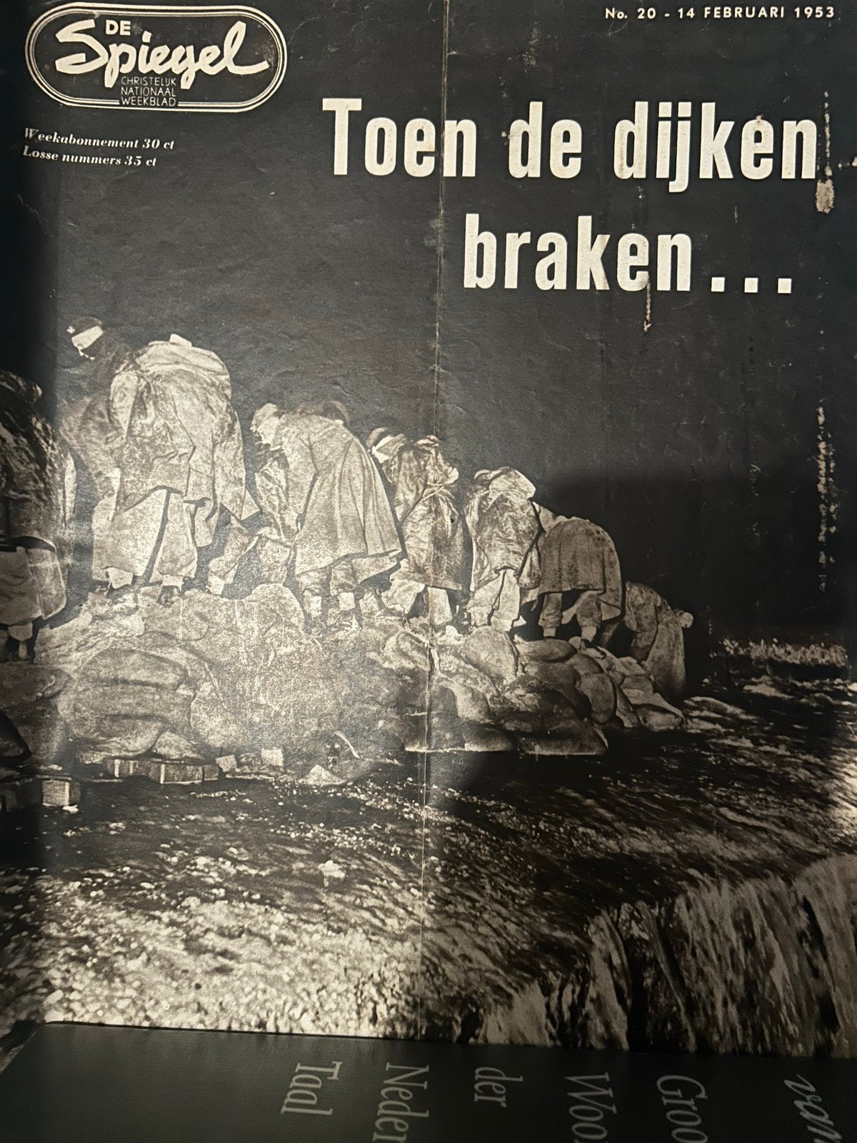 10 exemplaren De Spiegel 1953 - Watersnoodramp Zeeland, Ophalen of Verzenden, Gelezen, Overige typen