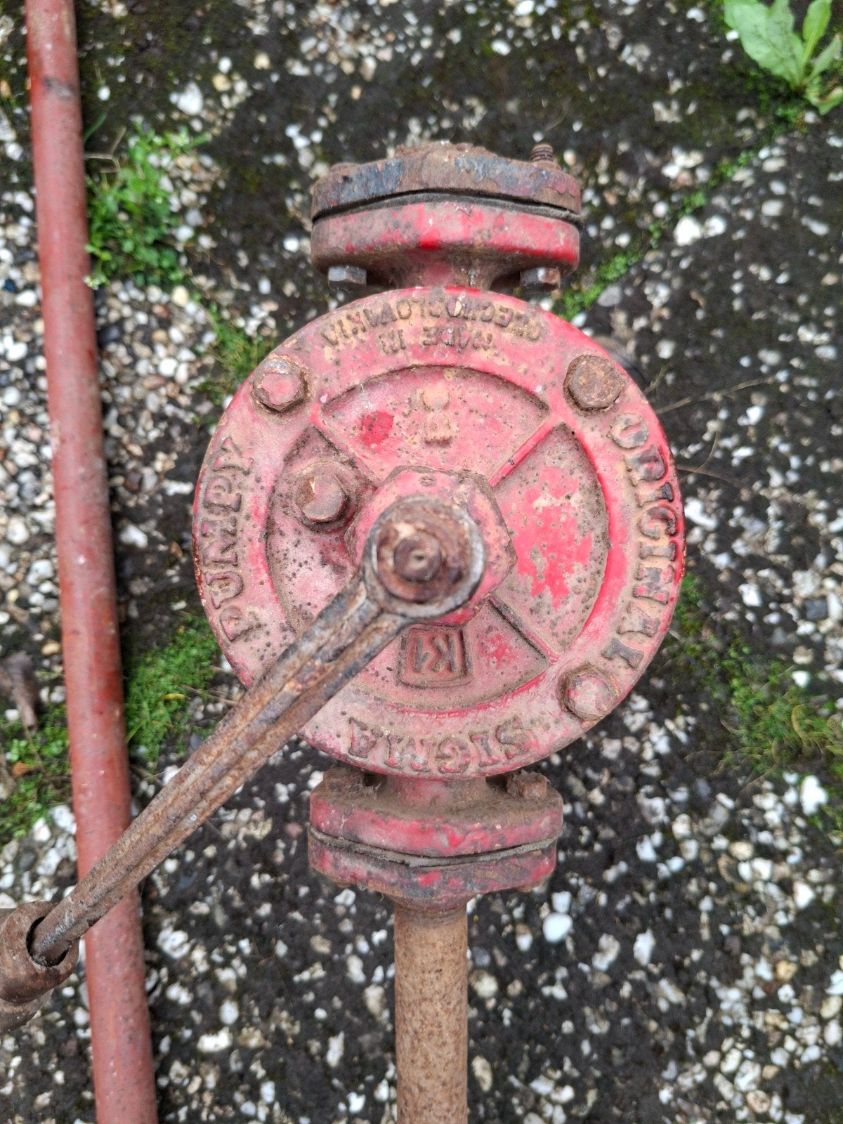Vatpomp / Vatenpomp vintage gereedschap, Ophalen, Gebruikt