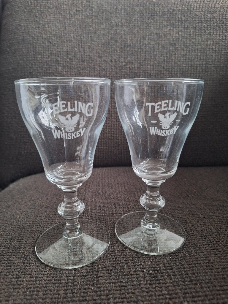 TEELING whisky glazen 2 stuks, Verzamelen, Glas en Borrelglaasjes, Ophalen of Verzenden, Zo goed als nieuw, Borrel- of Shotglas