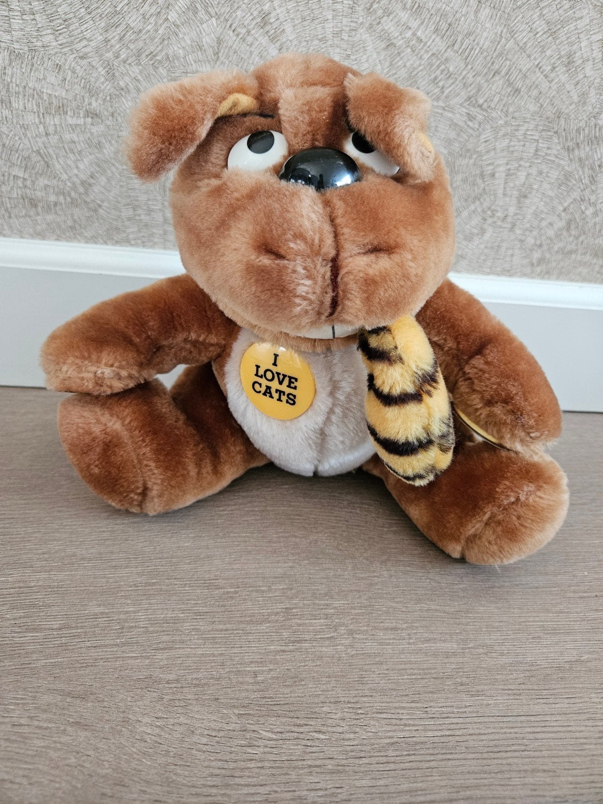 Vintage Applause "I Love Cats" Hond Knuffel (1988), Gebruikt, Overige merken, Overige karakters, Met label