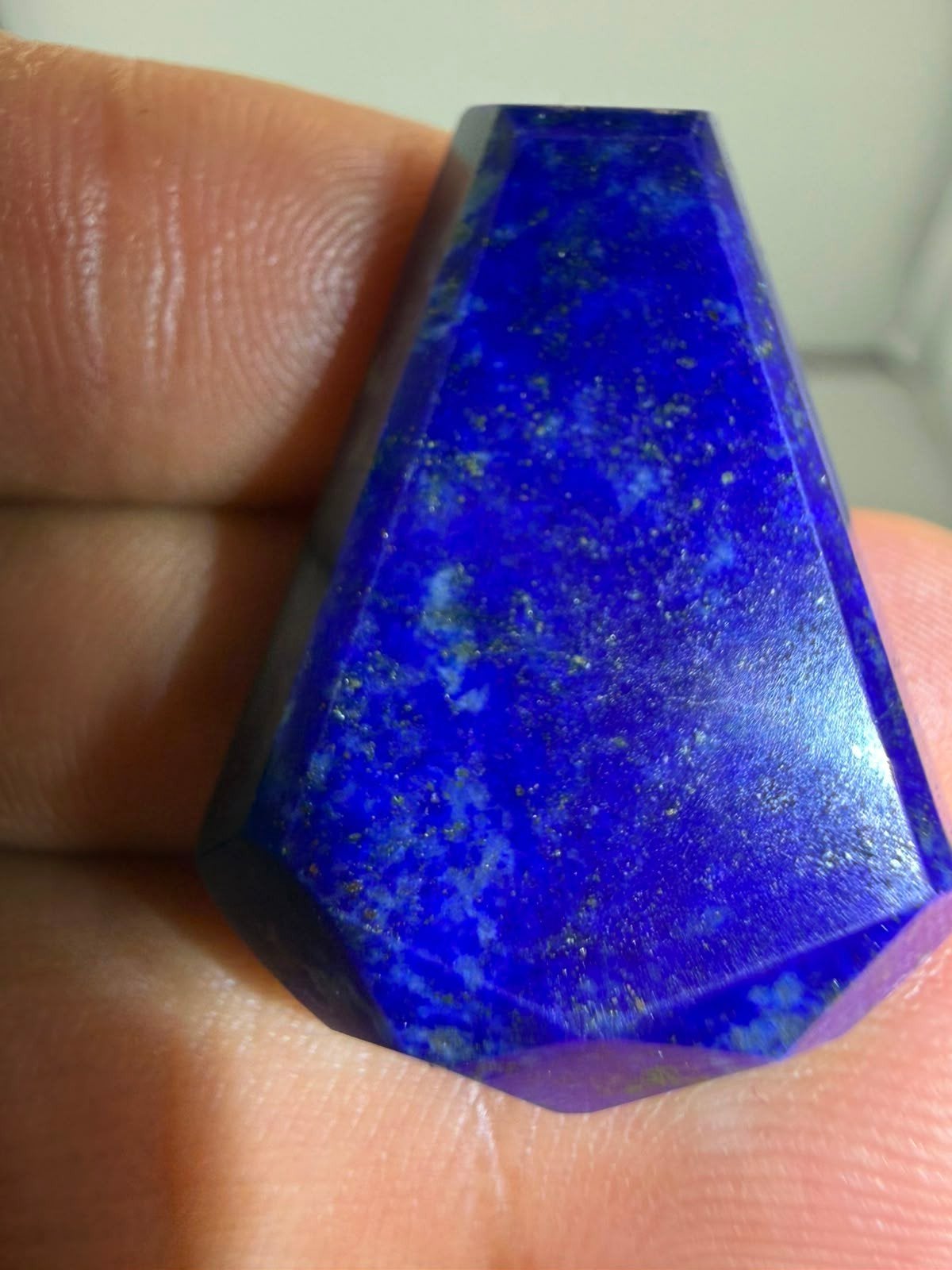 Lapis Lazuli gefacetteerd N729 - 9 gram, 33x23x6mm, Info@edelsteenspecialist.nl, Edelsteen Specialist, Nieuw, Ophalen of Verzenden