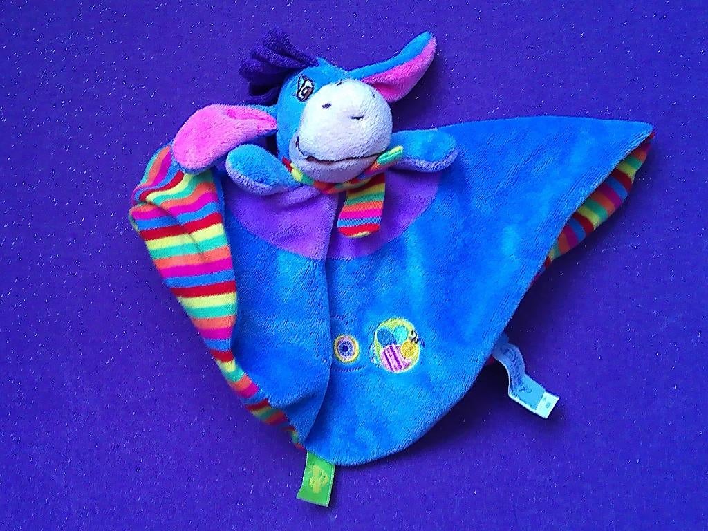 DISNEY BABY NICOTOY Knuffeldoekje EZEL IJOOR **Nieuw**, Disney, Overige typen, Blauw, Nieuw