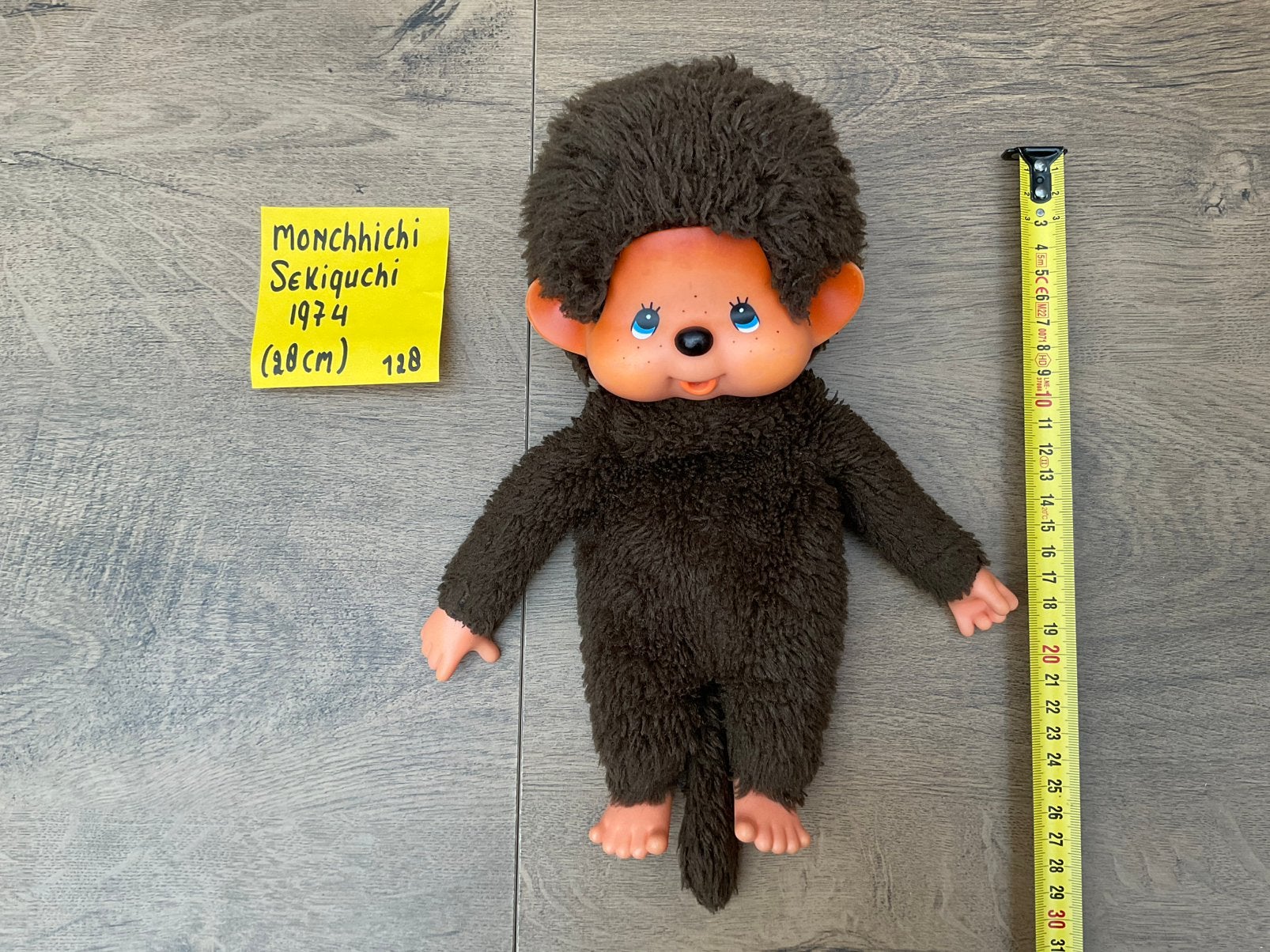 Gebruikte, niet kapot, vintage Minchhichi 28cm uit 1974, Ophalen, Gebruikt