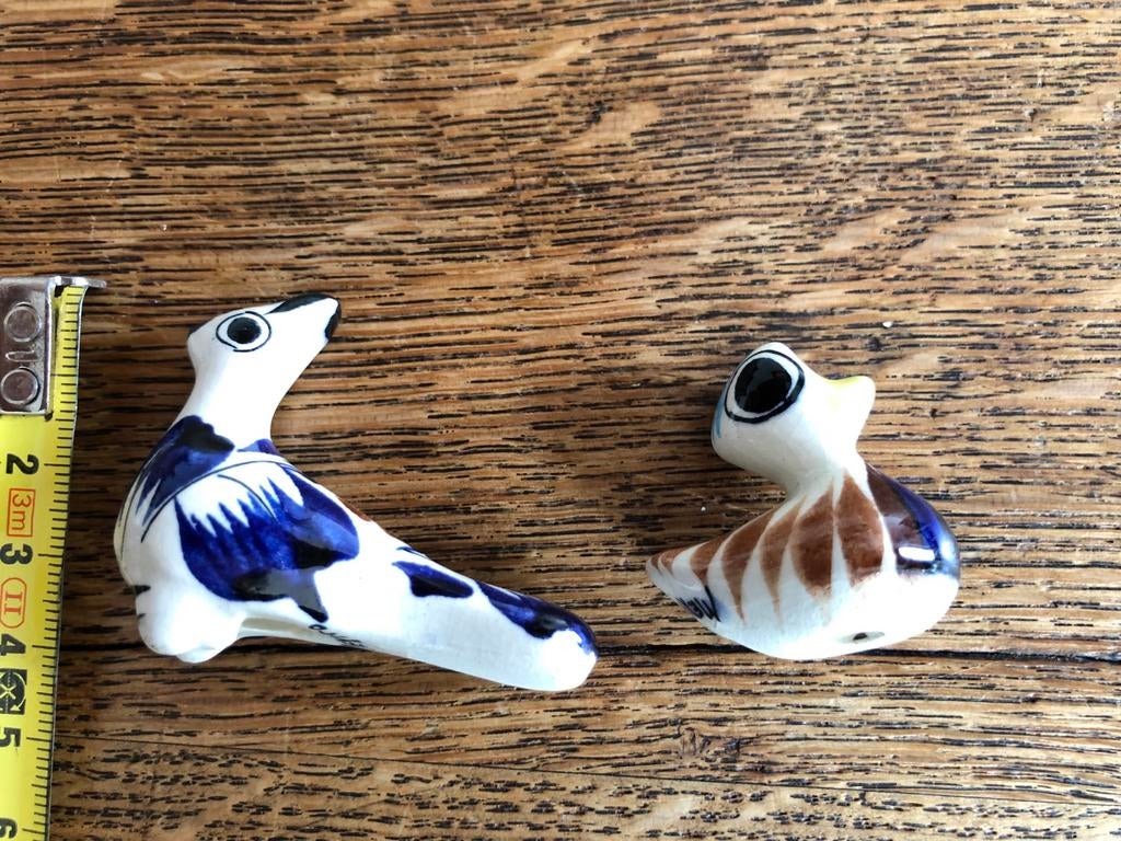 2 Mexicaanse miniatuurtjes - Handgeschilderd keramiek, Ophalen of Verzenden, Zo goed als nieuw