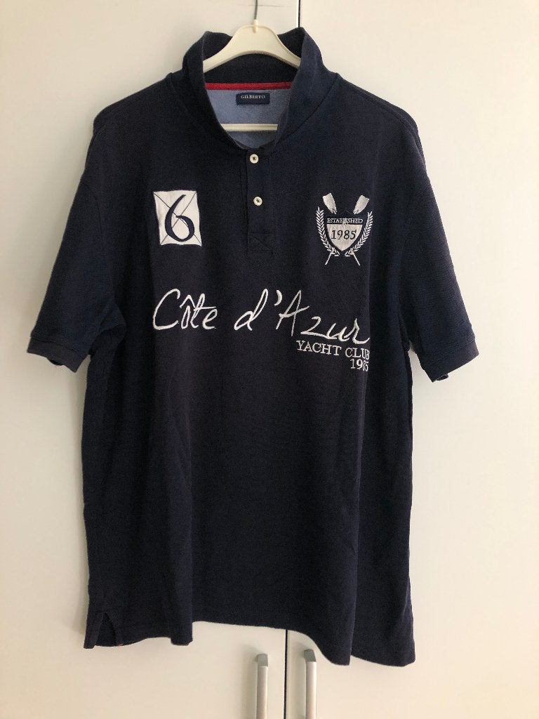 Leuke heren merk polo Gilberto, Kleding | Heren, Ophalen of Verzenden, Nieuw, Overige maten, Blauw
