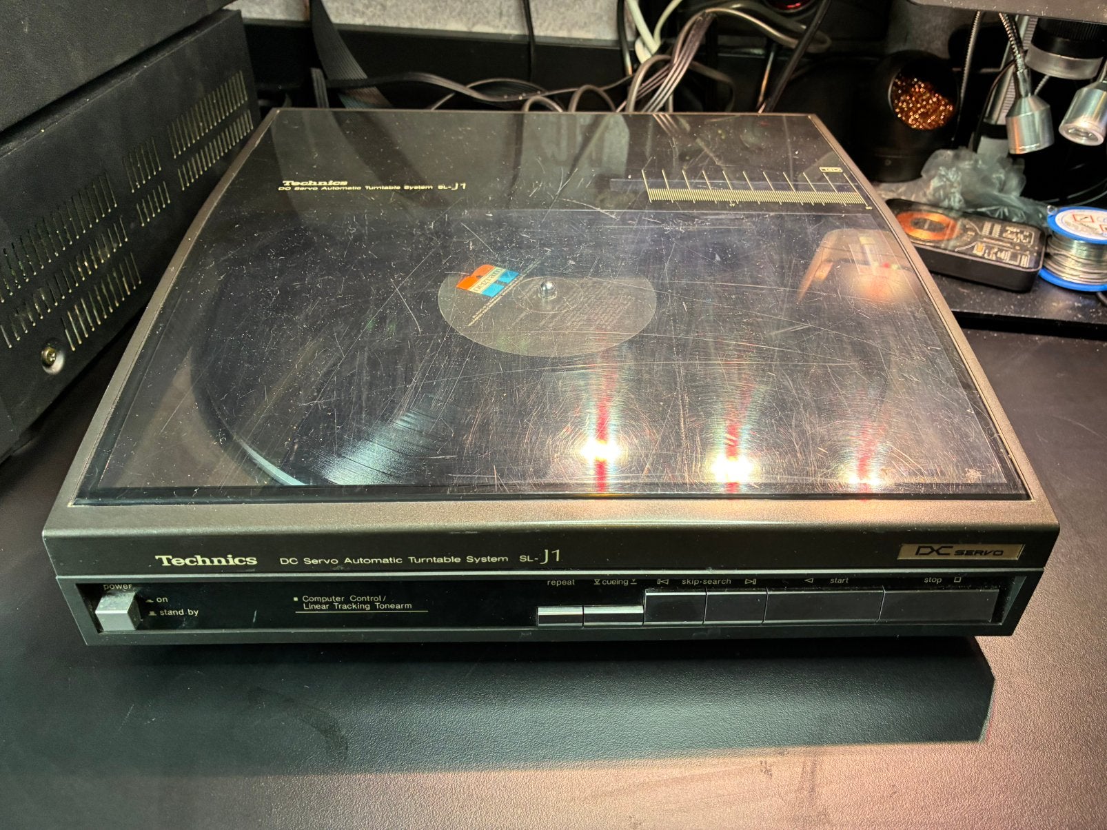 Technics SL-J1 automatische platenspeler, Audio, Tv en Foto, Pitch-regelaar, Refurbished, Ophalen of Verzenden, Platenspeler