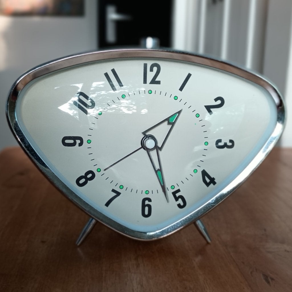 Wekker vintage trilobaal, Antiek en Kunst, Curiosa en Brocante, Ophalen of Verzenden