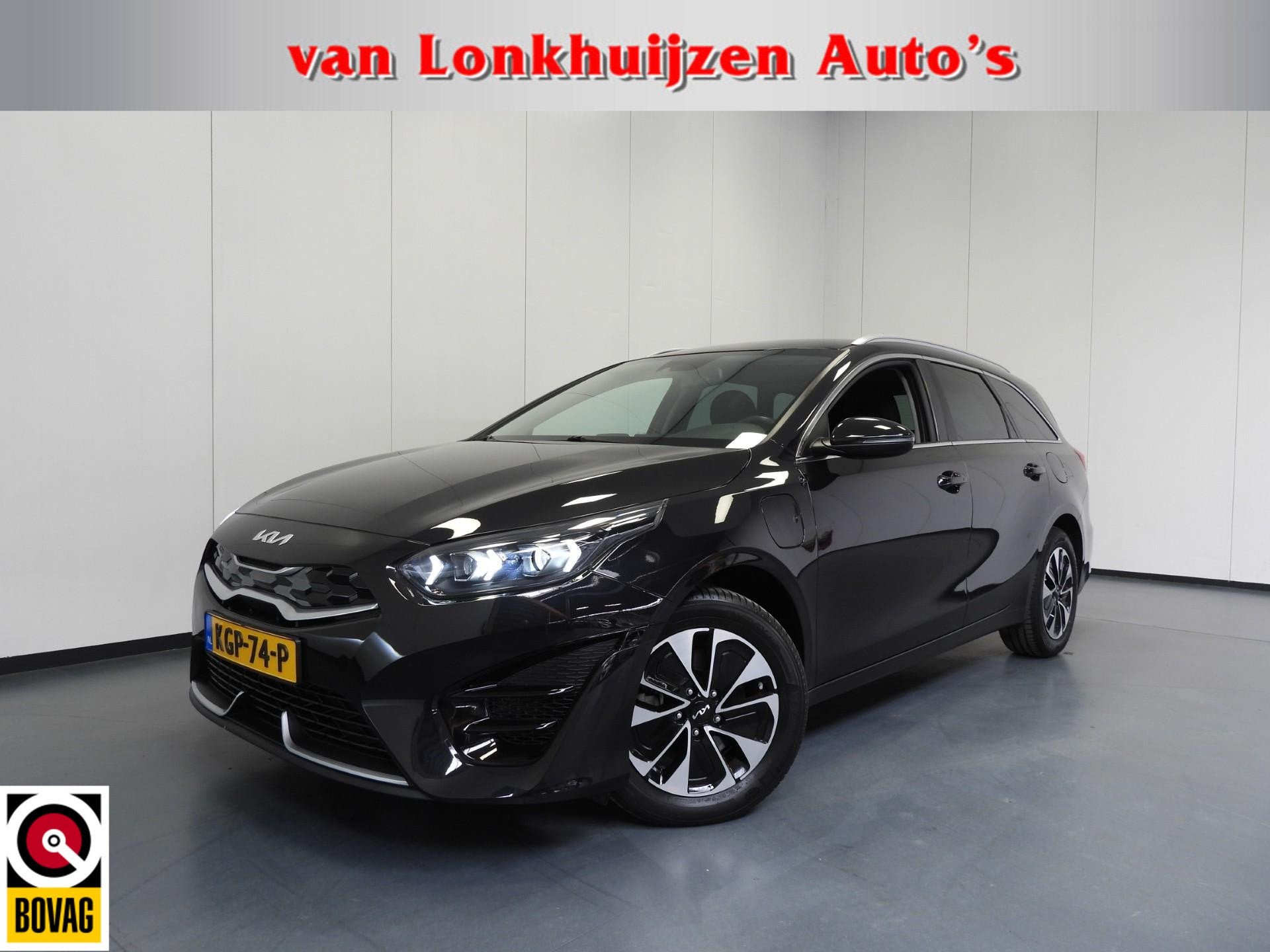 Kia Ceed Sportswagon 1.6 GDI PHEV Plug-In DynamicLine NAVI-A, Auto's, Stof, Gebruikt, Zwart, Plug-in hybride