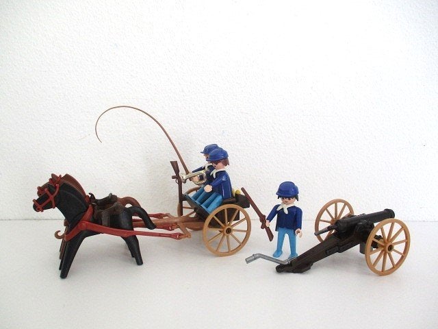 playmobil U.S.Artillerie 3729 vintage, Ophalen of Verzenden, Gebruikt, Complete set, Voertuig