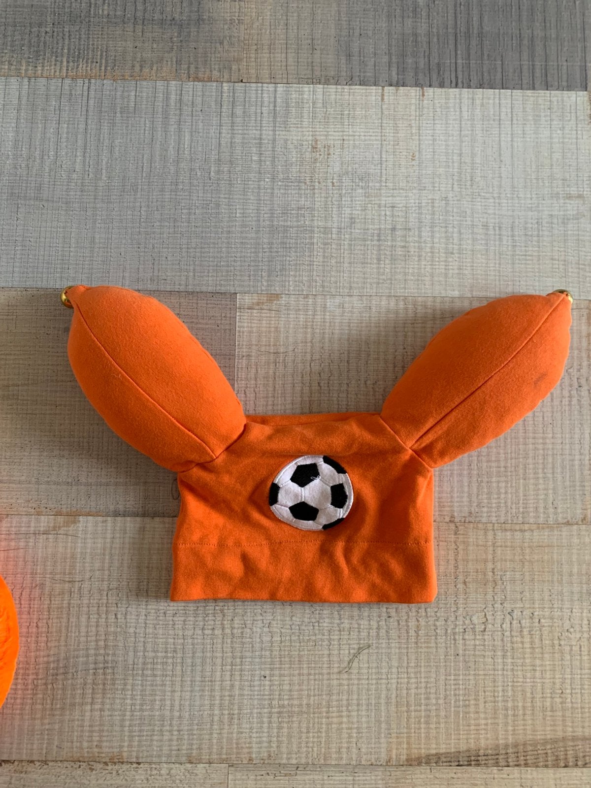 Oranje plop muts kind, Ophalen of Verzenden, Zo goed als nieuw, Jongen of Meisje