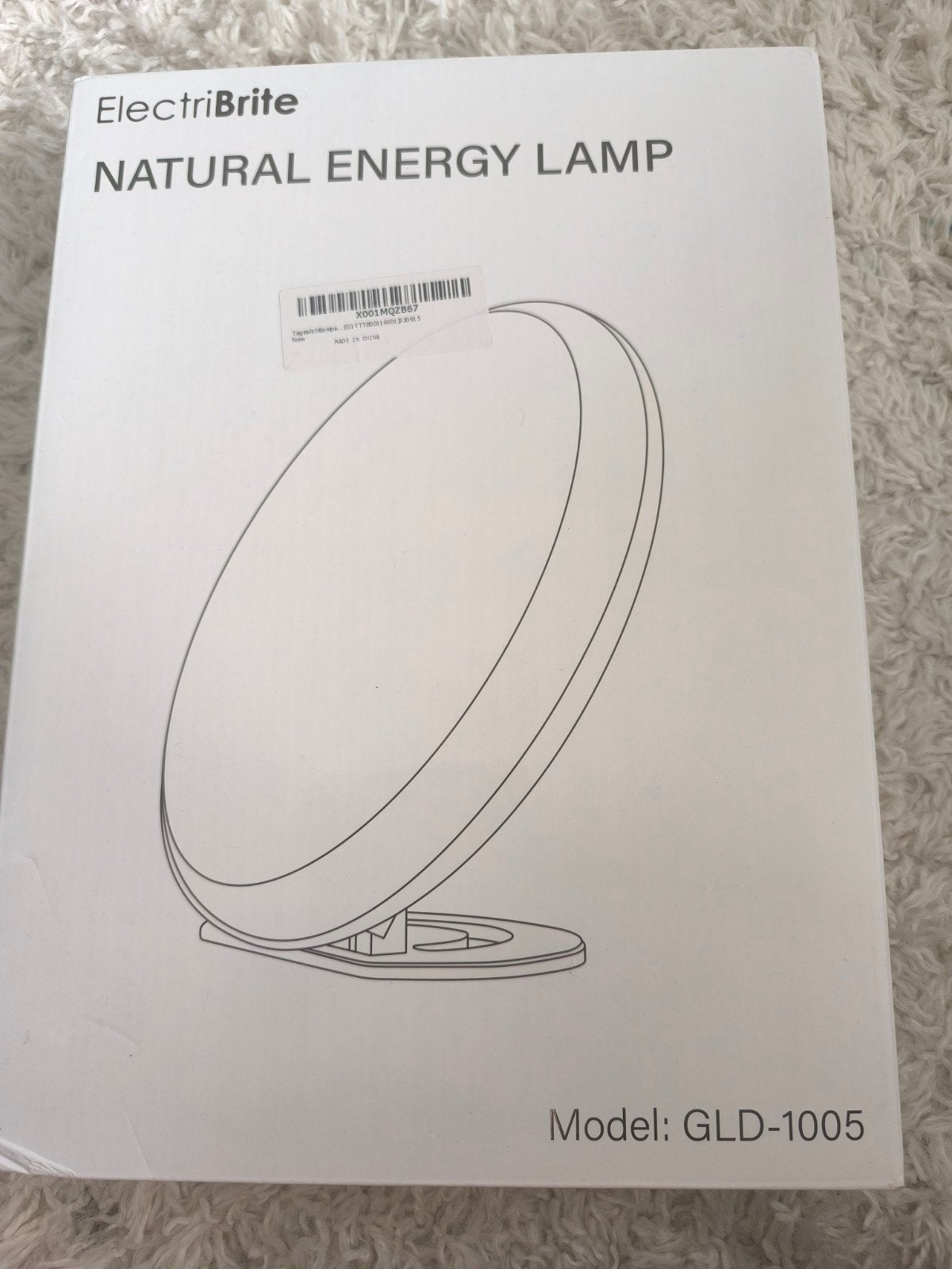 Nieuw in doos! ElectriBrite Natuurlijke Energielamp GLD-1005, Ophalen of Verzenden, Nieuw, Modern, minimalistisch