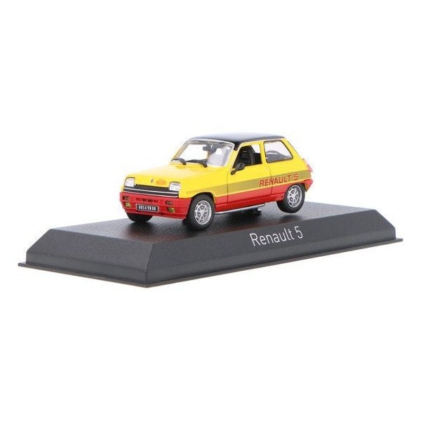 Renault 5 TS Monte Carlo 1978 Geel Rood Modelauto 1/43 Norev, Auto, Norev, Ophalen of Verzenden, Norev