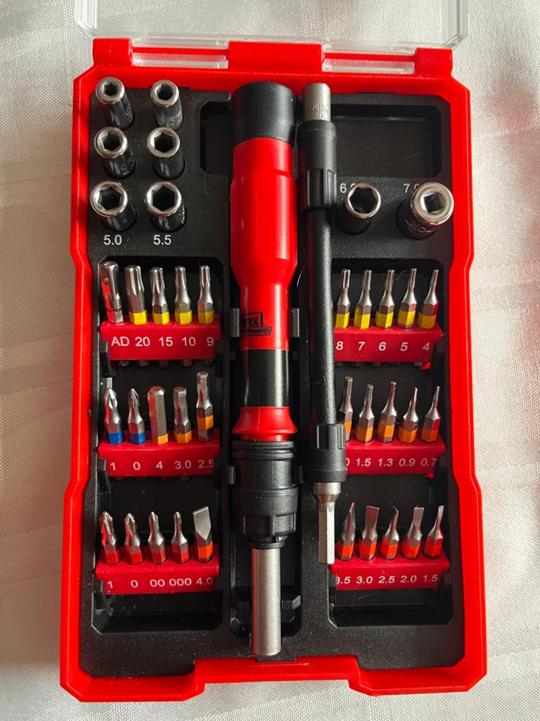 POWERFIX Profi Fijnmechanica Schroevendraaierset 40-delig, Ophalen, Nieuw