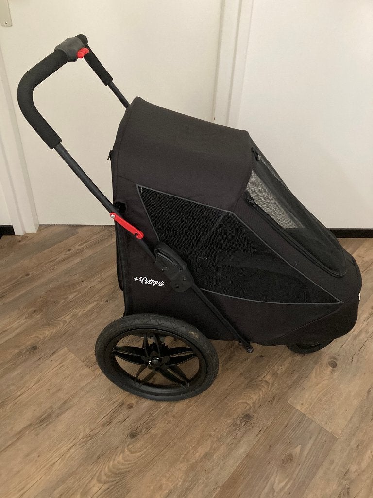 Hondenbuggy Petique Breeze voor achter fiets hond tot 30 kg., Dieren en Toebehoren, Overige merken, Ophalen, Zo goed als nieuw