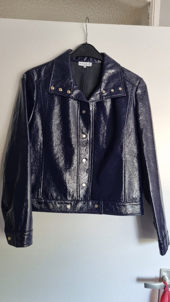 Lak jasje, Ophalen, Blauw, Maat 42/44 (L), Nieuw