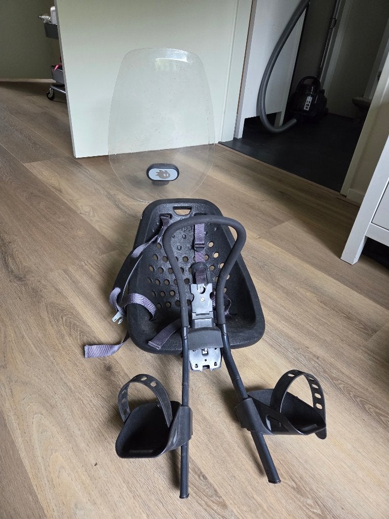 Fietsstoel voor met windscherm Yepp, Fietsen en Brommers, Fietsaccessoires | Fietsstoeltjes, Ophalen, Yepp, 0 t/m 18 kg, Voorzitje