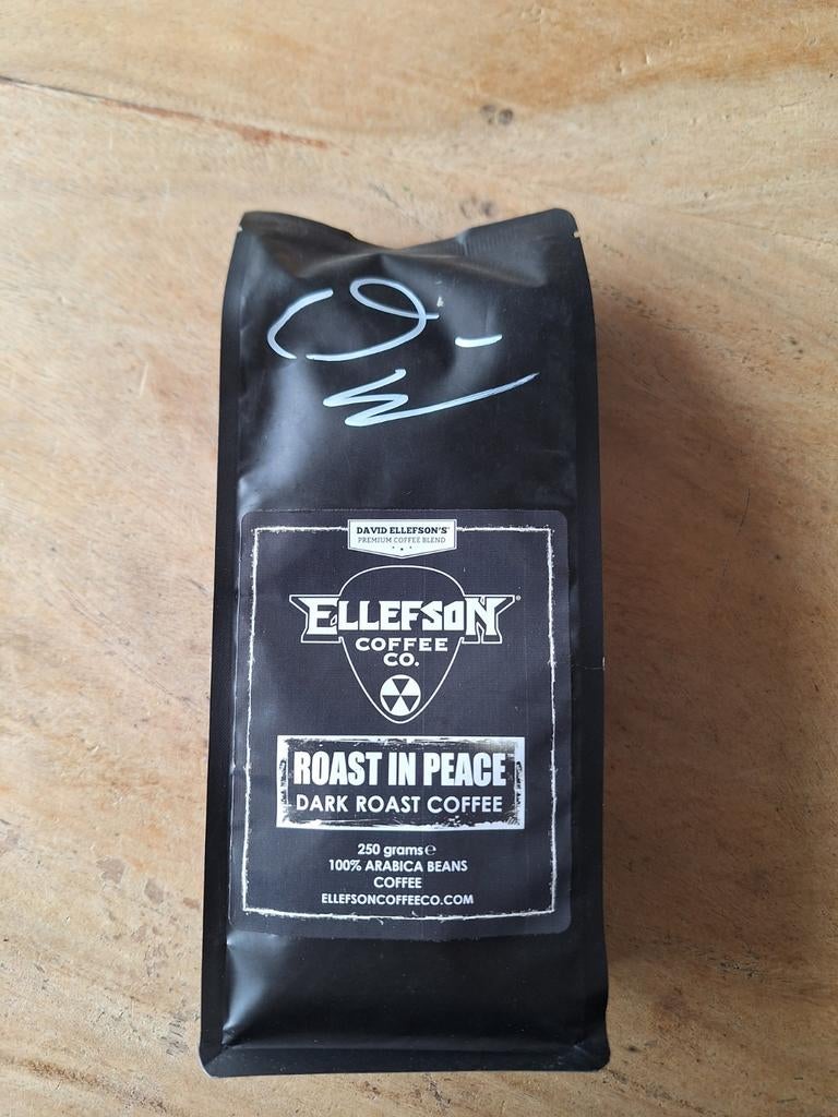David ellefson coffee beans gesineerd signed megadeth, Muziek en Instrumenten, Ophalen of Verzenden, Gebruikt