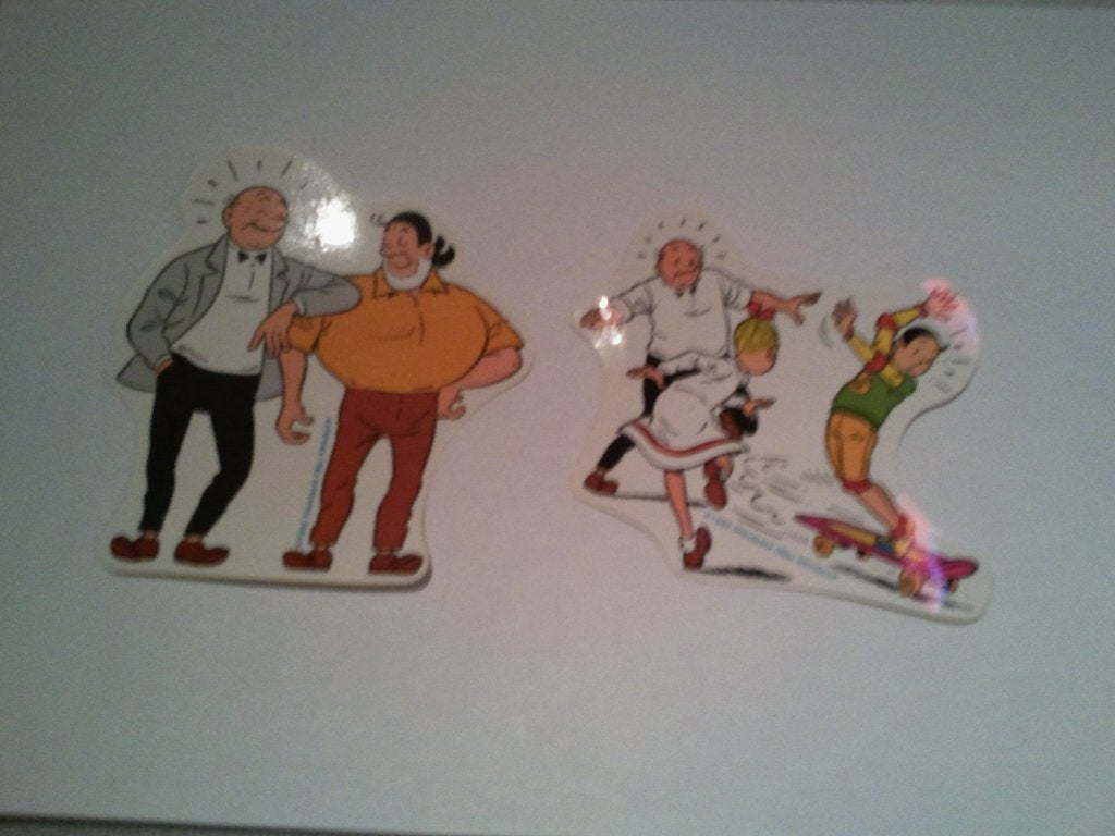 Suske en Wiske strip Jerom Lambik stickers 2 exemplaren, Ophalen of Verzenden, Zo goed als nieuw, Strip of Tekenfilm