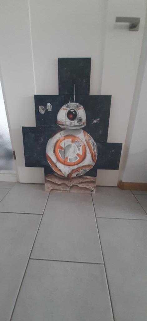 Uniek Star Wars BB-8 Schilderij - Handgemaakt, Ophalen of Verzenden