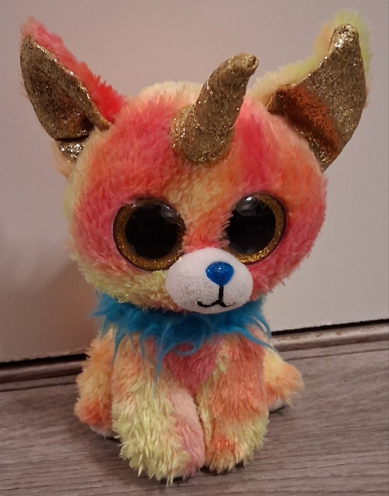 ty beanie boo hondje Yips 16 cm, Overige karakters, Zo goed als nieuw, Meerkleurig, Klein (minder dan 20 cm)