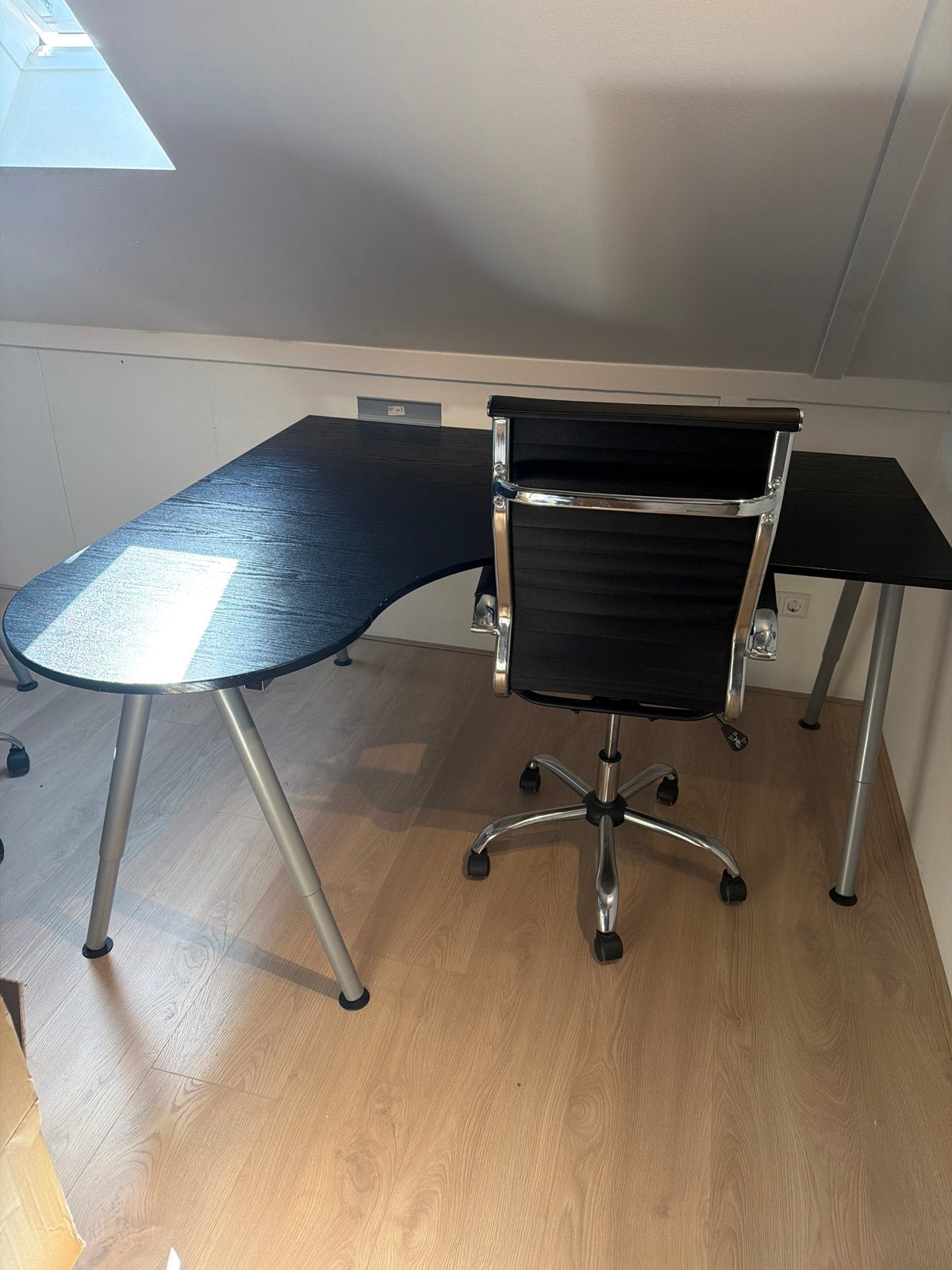 IKEA Galant Hoekbureau - Zwart gewrapt, Ophalen, Zwart, Gebruikt, Hoekbureau