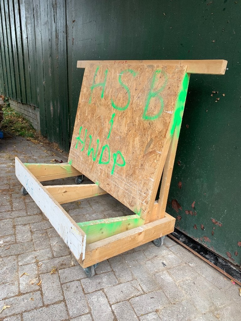 Materiaal kar / platenkar, Doe-het-zelf en Verbouw, Transportwagens, 100 liter of meer, Ophalen, Gebruikt, Overige typen
