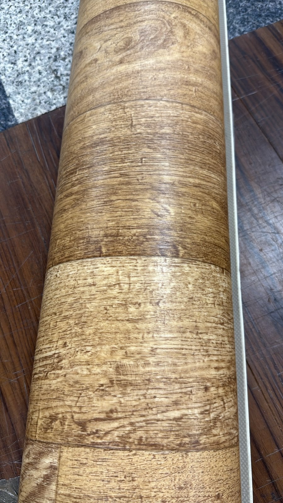 Opruiming: Nieuw coupon vinyl 5,50x1,65m - Novilon actie, Ophalen, Bruin, Nieuw, 5 tot 10 m²