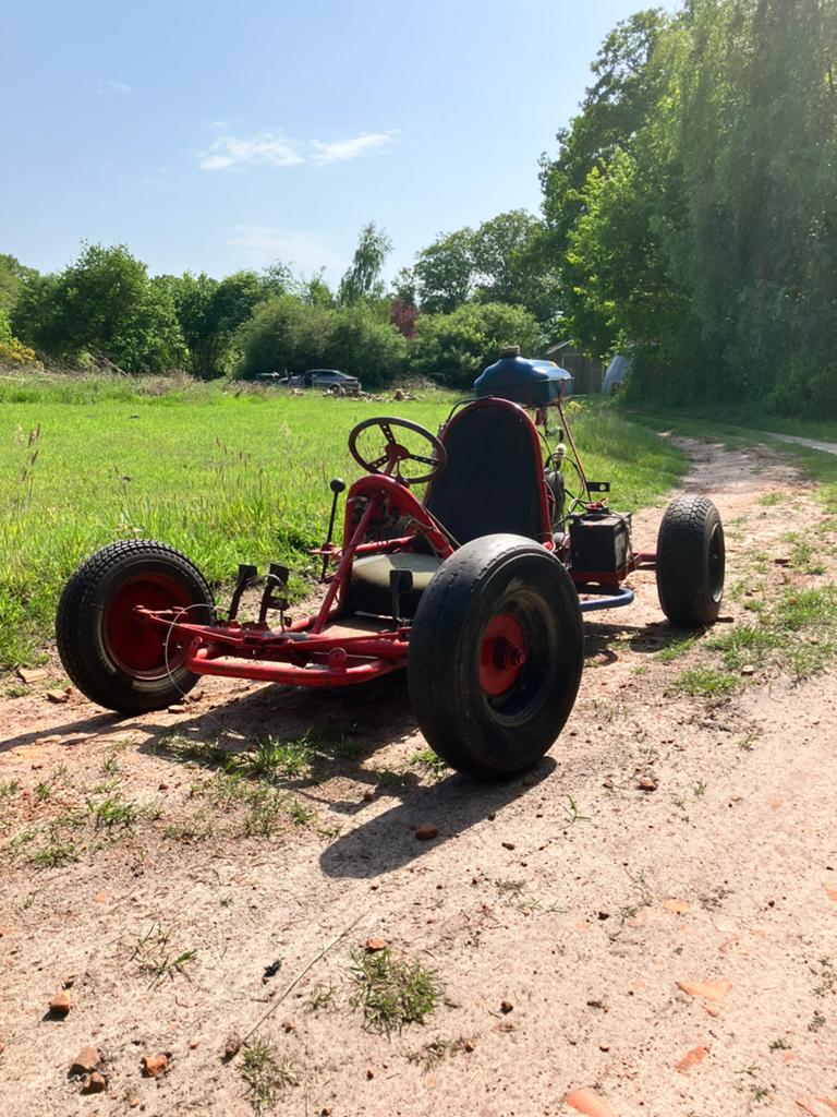 Histokart met Zundapp Bella 200 cc motor, Ophalen, Zo goed als nieuw, Kart