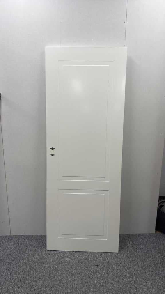 Mp 326 witte opdekdeur Rechts 211,5/73cm, Ophalen, Zo goed als nieuw, Binnendeur, 200 tot 215 cm