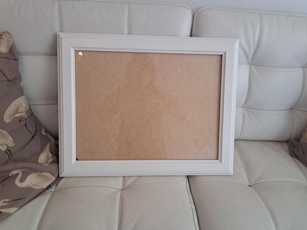 Zgan fotolijst lijst Ikea wit, Huis en Inrichting, Woonaccessoires | Lijsten, Ophalen of Verzenden, Hout, Minder dan 50 cm, Minder dan 50 cm