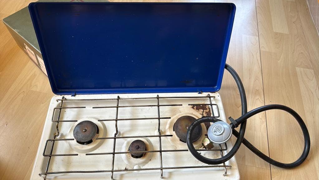 Gasstel butaan, Gebruikt, 3 kookzones of minder, Ophalen of Verzenden, Gas