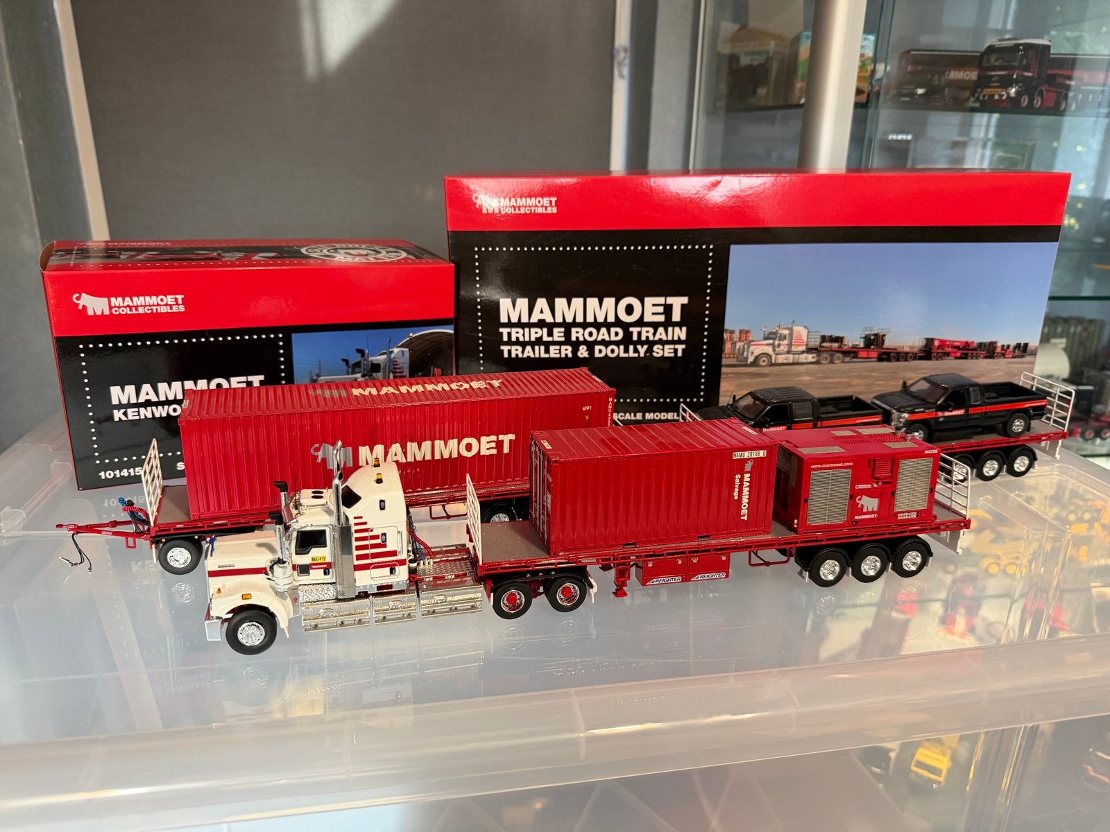Mammoet Drake C509 + Triple Road Train Set, Ophalen of Verzenden, Zo goed als nieuw, Overige merken