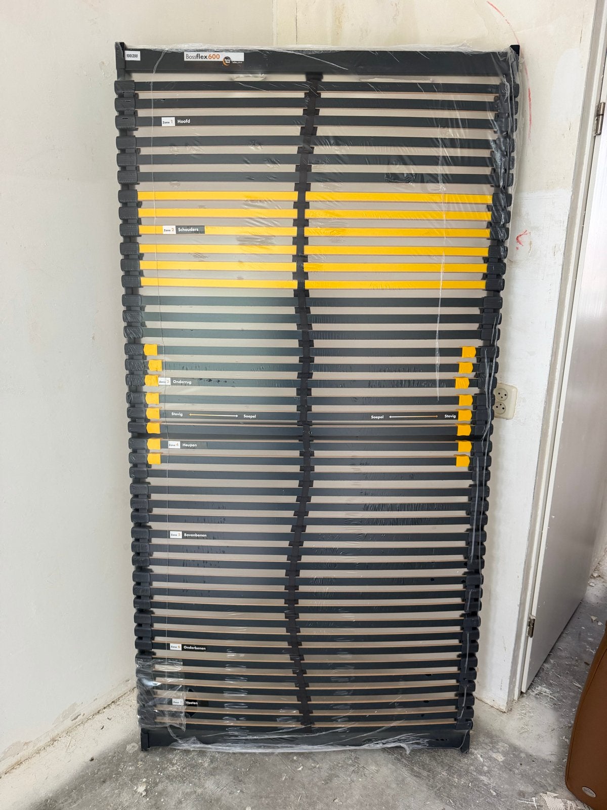 2x Nieuwe Bossflex 600 lattenbodem - 100x200 cm, Ophalen, 100 cm, Eenpersoons, Nieuw