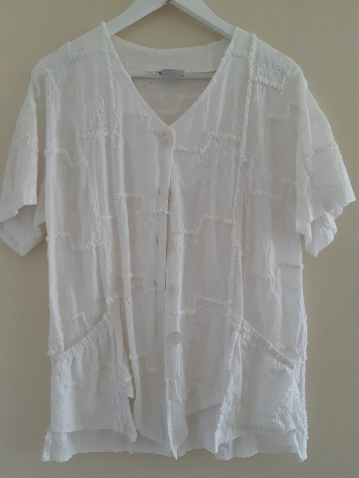 blouse van Eva, Maat 38/40 (M), Verzenden, Wit, Eva