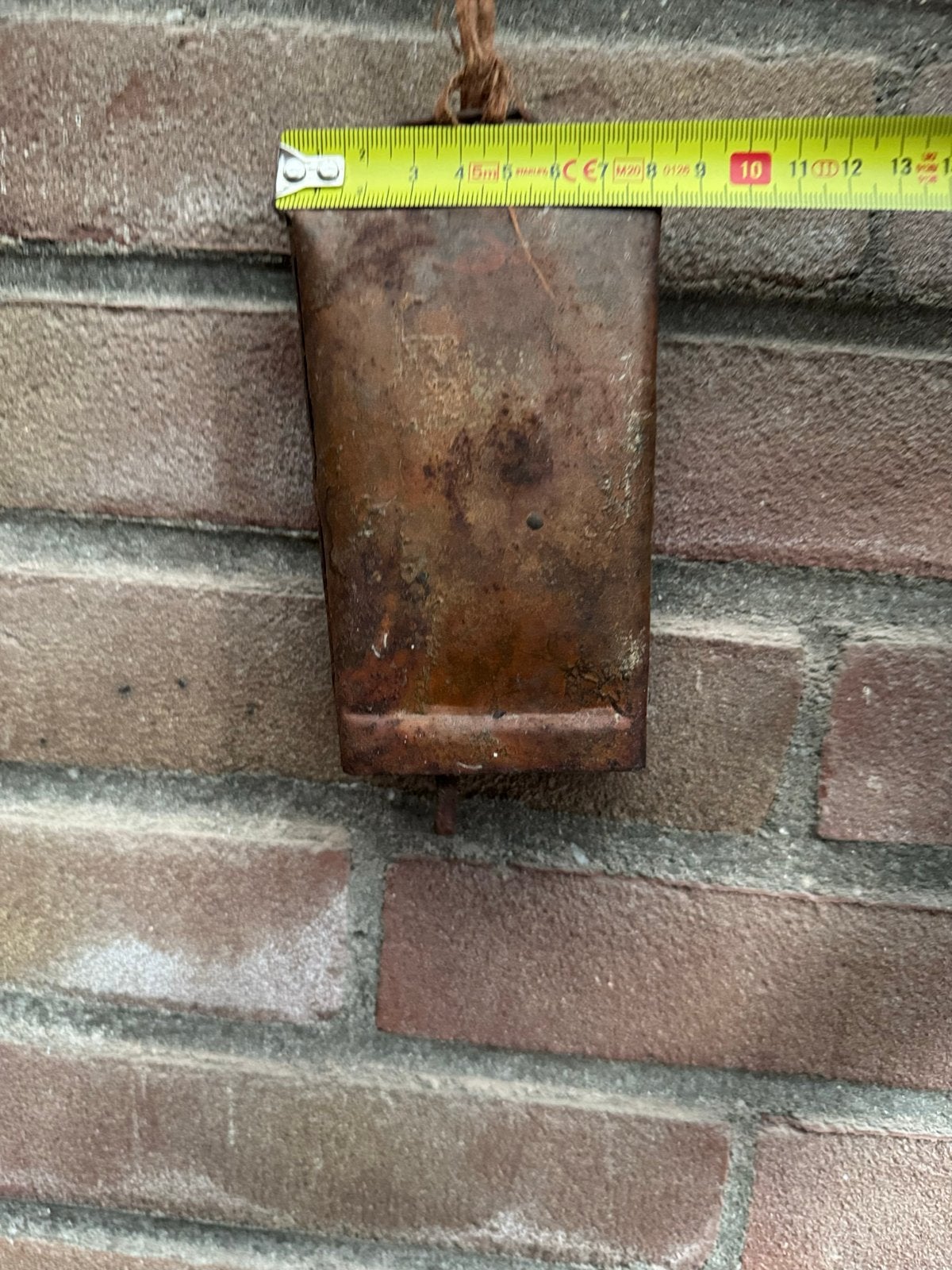 Antieke roestige koebel - Decoratieve bel, Ophalen