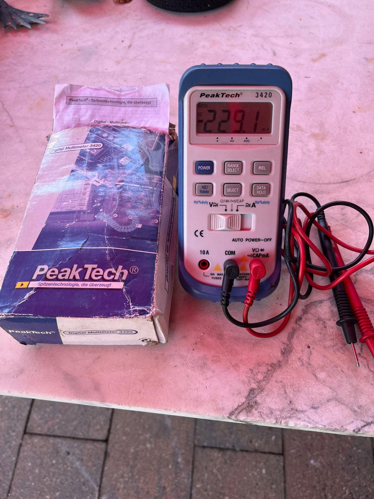 PeakTech 3420 Digitale Multimeter - Zo goed als nieuw, Doe-het-zelf en Verbouw, Meetapparatuur, Ophalen of Verzenden, Zo goed als nieuw
