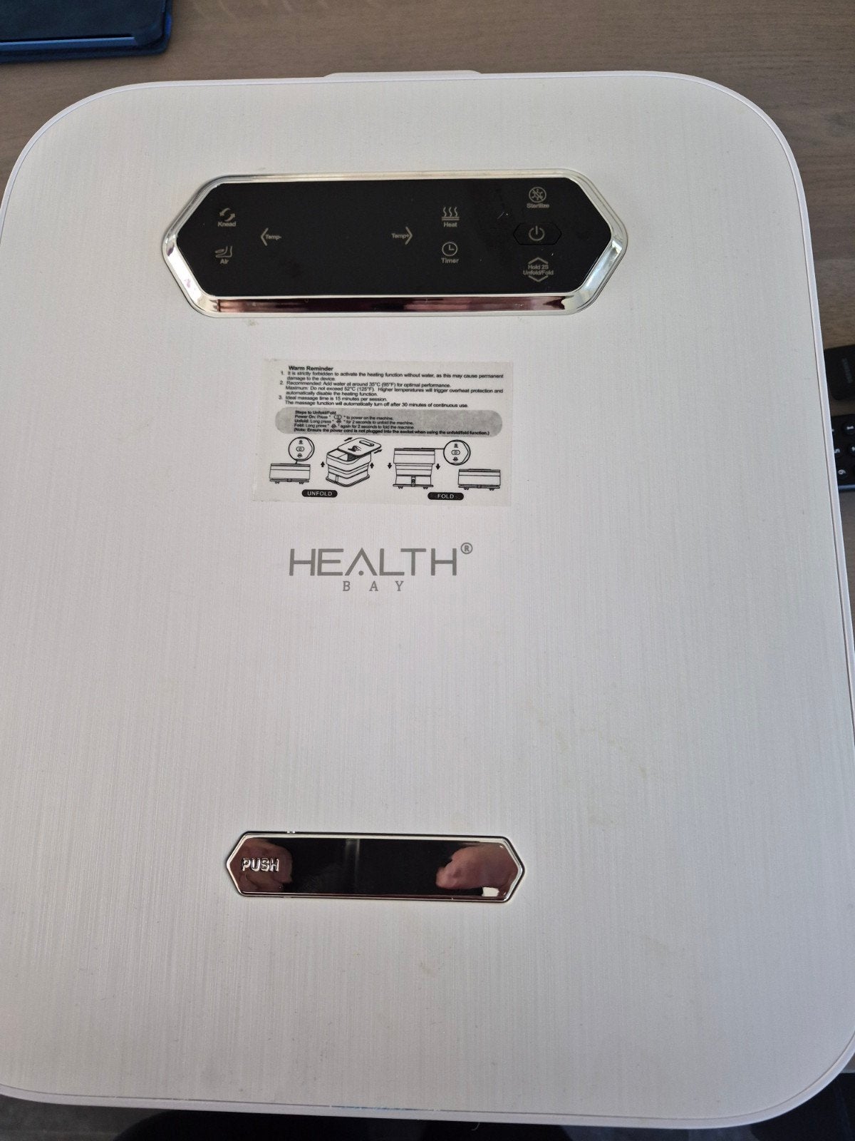 Health Bay Opvouwbaar Voetenbad met Massage en Verwarming, Ophalen, Zo goed als nieuw, Hand- en Voetverzorging