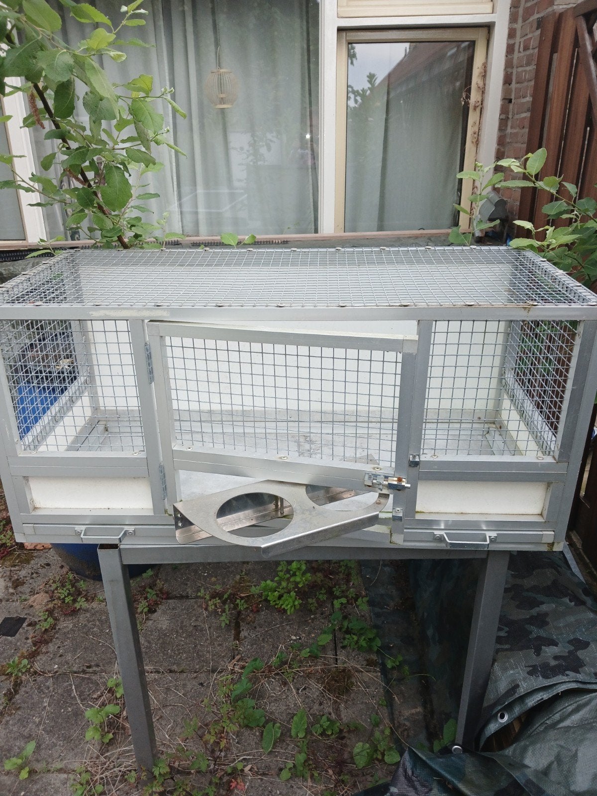 Aluminium trespa kooi b100xh45xd45, Ophalen, Aluminium, Broedkooi of Kweekkooi
