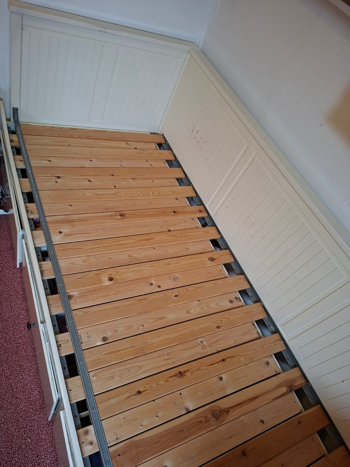 Ikea Hemnes bedbank met 3 lades, Ophalen, Gebruikt, Wit, 80 cm