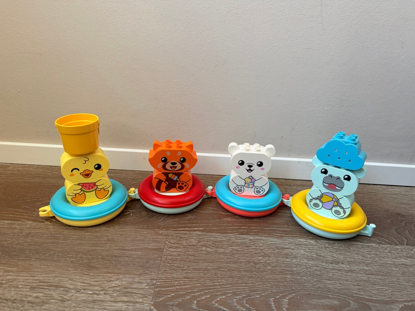 LEGO Duplo badfiguurtjes - Eend, Panda, Beer, Nijlpaard, Ophalen of Verzenden, Gebruikt, Overige typen