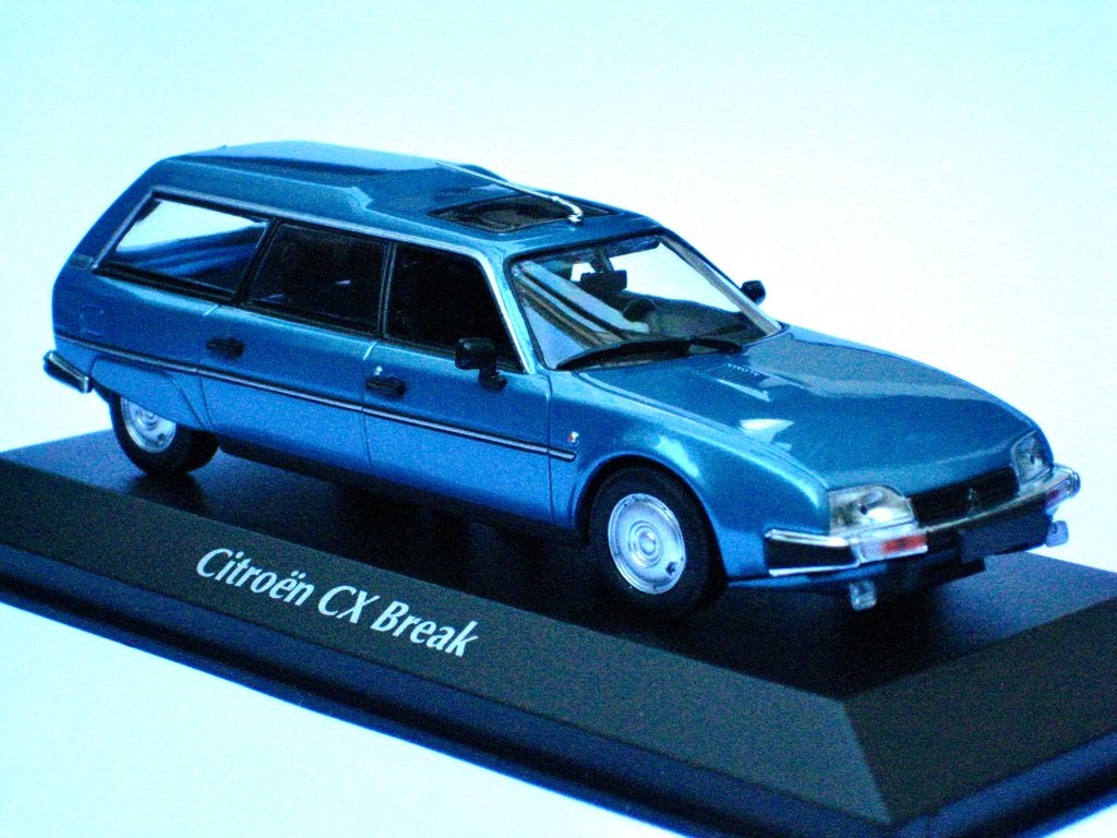 Citroen CX Break '82 blauw metallic Maxichamps 1:43, Ophalen of Verzenden, Nieuw, Auto, Overige merken