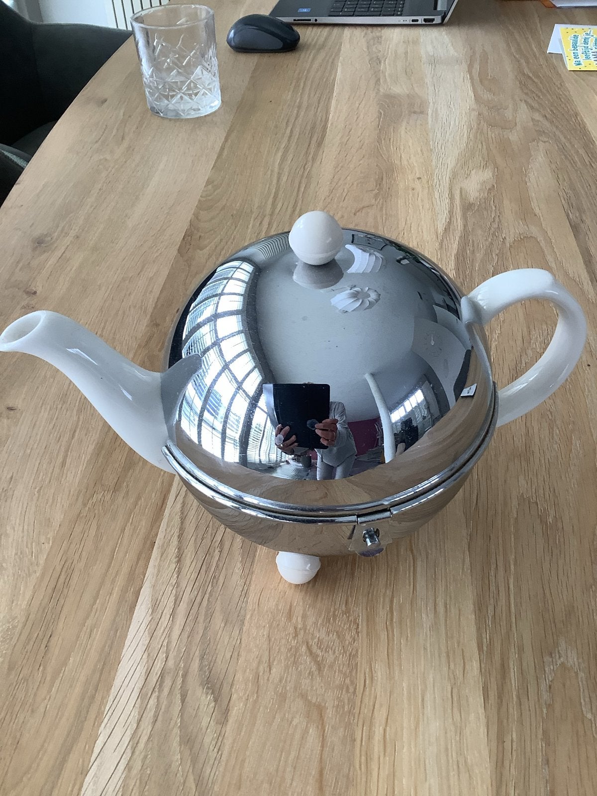Benraad Theepot - Klassiek Design, Theepot/fluitketel, Gebruikt, Zilver, Ophalen of Verzenden