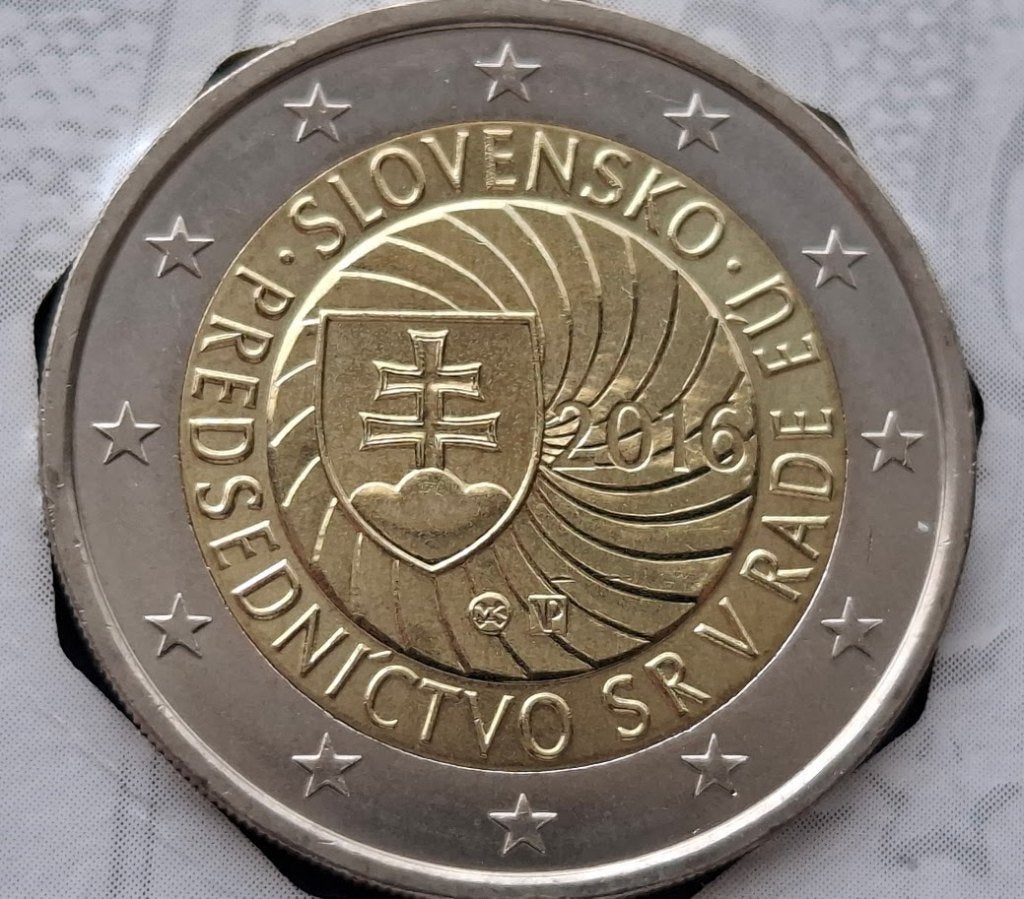 Slowakije 2 Euro 2016 " EU-Voorzitter " (AMK) UNC, Verzenden, Slowakije, 2 euro, Setje