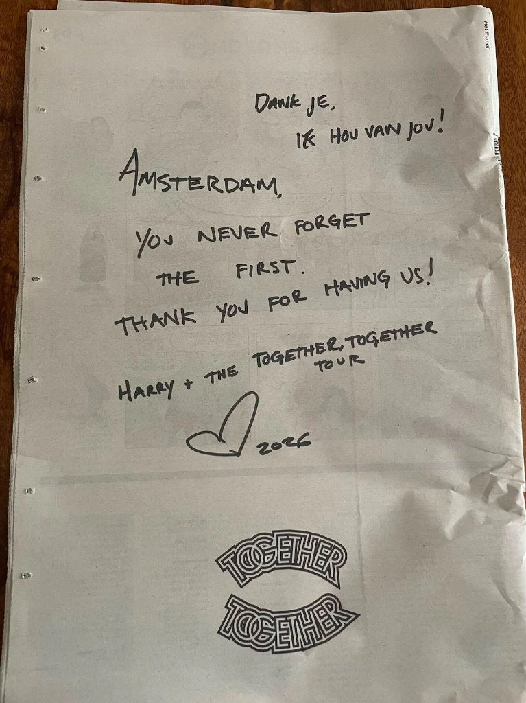 harry styles parool, Ophalen, Gelezen, Krant