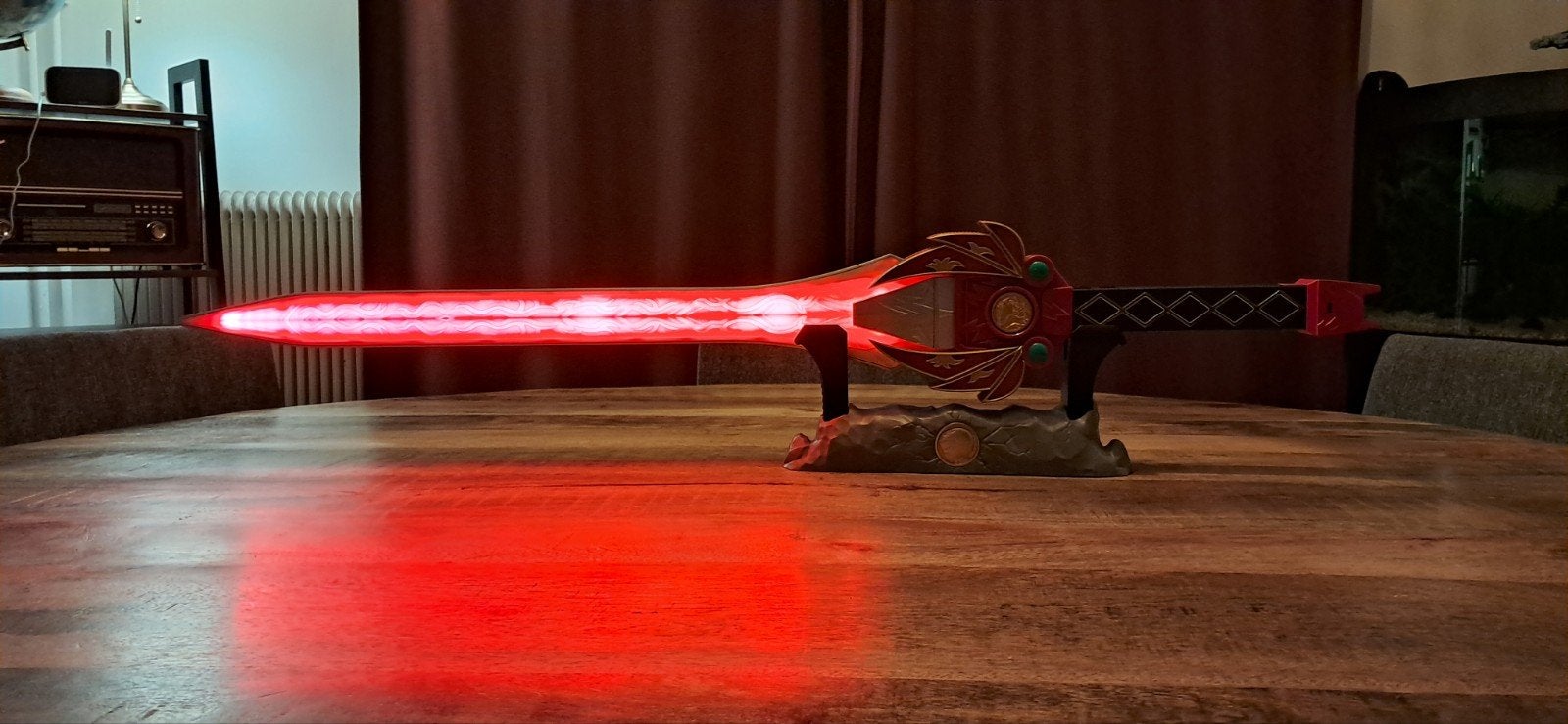 Power Rangers red ranger power sword, Ophalen of Verzenden, Zo goed als nieuw