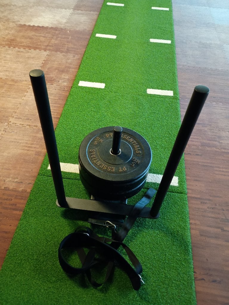 sled + sledvloer, Ophalen, Gebruikt, Fitnessmat