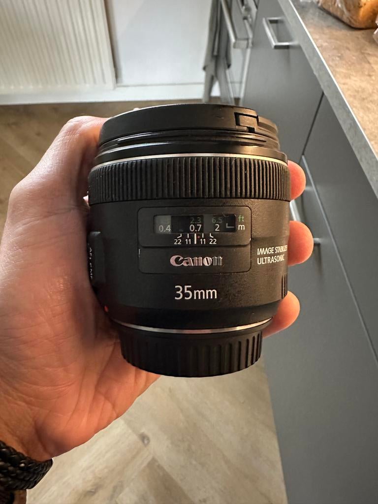 Canon EF 35mm f/2 IS USM Lens, Verzenden, Zo goed als nieuw, Standaardlens, Zoom