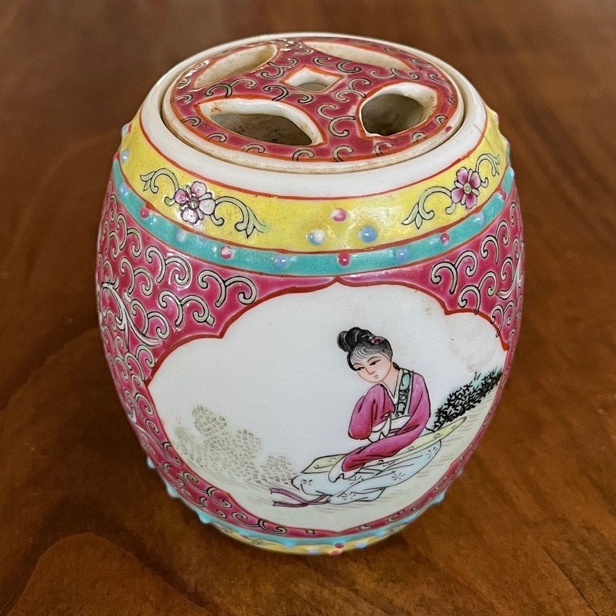 Chinees porselein potje, Antiek en Kunst, Antiek | Porselein, Ophalen of Verzenden