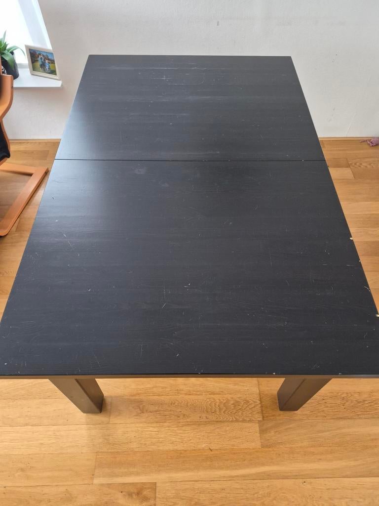 IKEA Stornäs uitschuiftafel, zwart, Huis en Inrichting, Ophalen, Gebruikt, Modern, Scandinavisch, 50 tot 100 cm